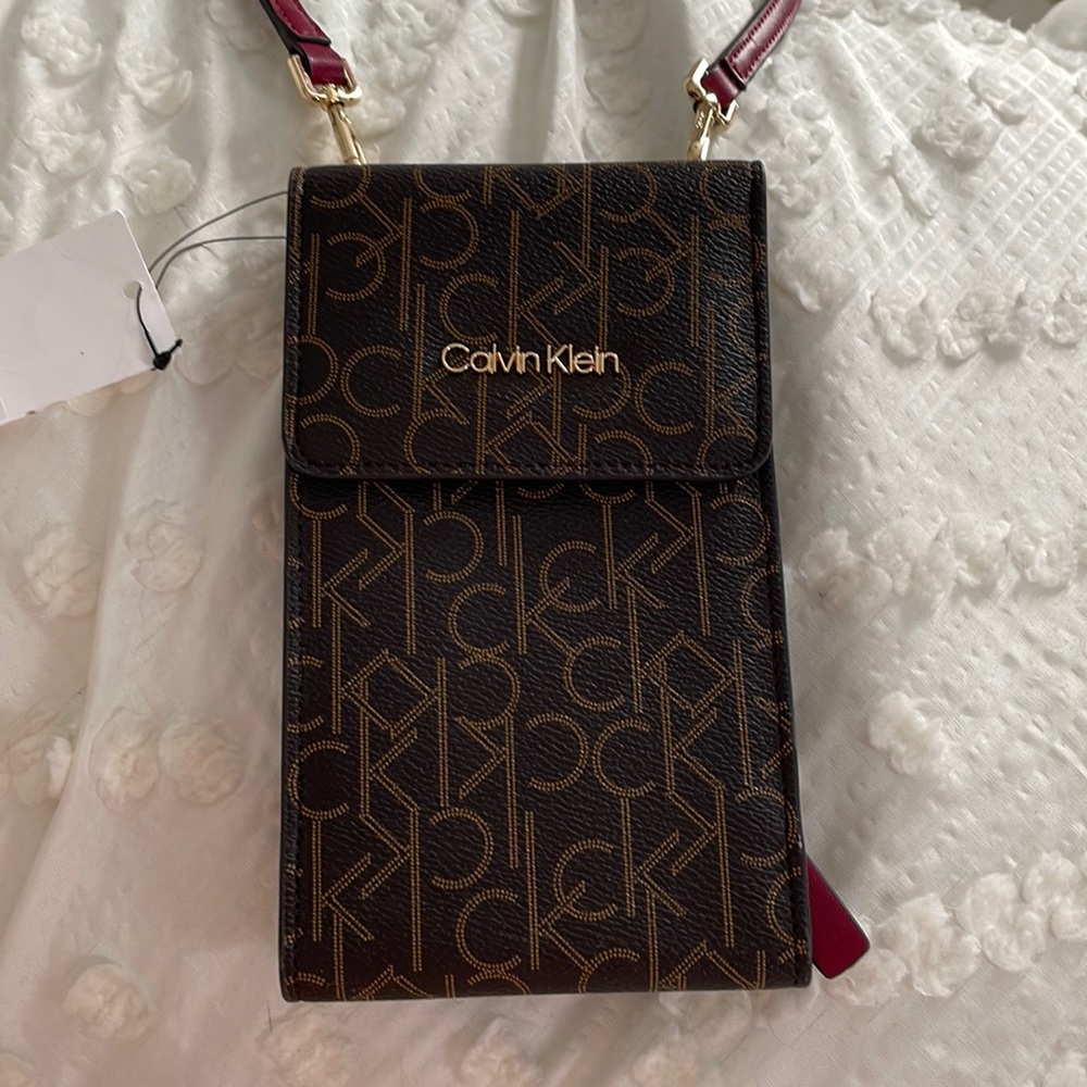 Calvin Klein crossbody wallet with phone holder